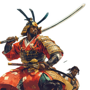 Samurai Vs Warrior Vinyl Car Decal Sticker – Waterproof & UV-Resistant 8"