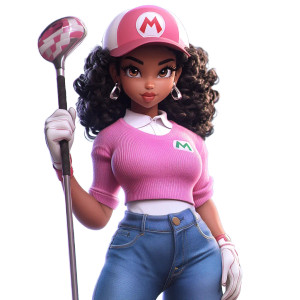 Super Mario Female V2 Vinyl Car Decal Sticker – Waterproof & UV-Resistant 8"