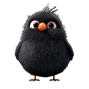 Cute Fluffy Bird Vinyl Car Decal Sticker – Waterproof & UV-Resistant 8" Cute Fluffy Bird Vinyl Car Decal Sticker – Waterproof & UV-Resistant 8"