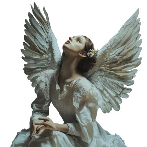 Open-Winged Angel Vinyl Car Decal Sticker – Waterproof & UV-Resistant 8"