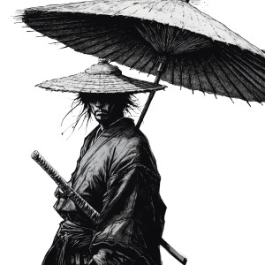 Solitary Ronin V2 Vinyl Car Decal Sticker – Waterproof & UV-Resistant 8"