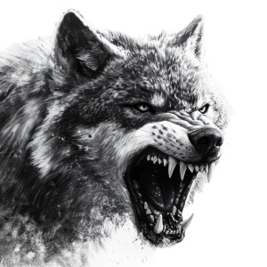 Fierce Wolf Growling Vinyl Car Decal Sticker – Waterproof & UV-Resistant 8" Fierce Wolf Growling Vinyl Car Decal Sticker – Waterproof & UV-Resistant 8"