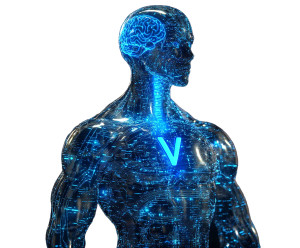 Cyber Human V Vinyl Car Decal Sticker – Waterproof & UV-Resistant 8" Cyber Human V Vinyl Car Decal Sticker – Waterproof & UV-Resistant 8"