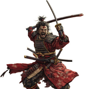 Victorious Samurai V2 Vinyl Car Decal Sticker – Waterproof & UV-Resistant 8"