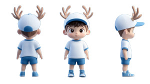 Cute Cartoon Boy Vinyl Car Decal Sticker – Waterproof & UV-Resistant 8"