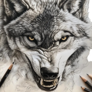 Attacking Wolf Vinyl Car Decal Sticker – Waterproof & UV-Resistant 8" Attacking Wolf Vinyl Car Decal Sticker – Waterproof & UV-Resistant 8"
