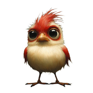 Sad Angry Bird Vinyl Car Decal Sticker – Waterproof & UV-Resistant 8"