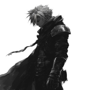 Cloud Strife Art V3 Vinyl Car Decal Sticker – Waterproof & UV-Resistant 8"