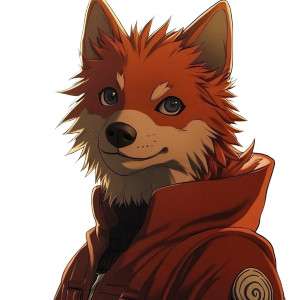 Anime Dog Naruto Vinyl Car Decal Sticker – Waterproof & UV-Resistant 8"