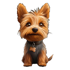 Small Dog Vinyl Car Decal Sticker – Waterproof & UV-Resistant 8"