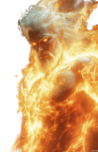 Fractal Flame Sorcerer Vinyl Car Decal Sticker – Waterproof & UV-Resistant 8"