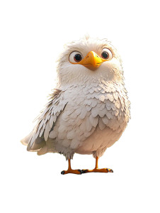 Cute White Eagle Vinyl Car Decal Sticker – Waterproof & UV-Resistant 8" Cute White Eagle Vinyl Car Decal Sticker – Waterproof & UV-Resistant 8"