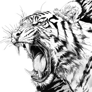 Fierce Tiger Roaring Vinyl Car Decal Sticker – Waterproof & UV-Resistant 8" Fierce Tiger Roaring Vinyl Car Decal Sticker – Waterproof & UV-Resistant 8"