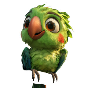 Happy Animated Parrot Vinyl Car Decal Sticker – Waterproof & UV-Resistant Happy Animated Parrot Vinyl Car Decal Sticker – Waterproof & UV-Resistant