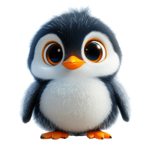 Cute Cartoon Penguin V2 Vinyl Car Decal Sticker – Waterproof & UV-Resistant 8"