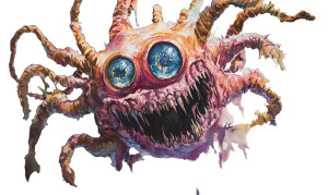D&D Beholder Watercolor Vinyl Car Decal Sticker – Waterproof & UV-Resistant 8"