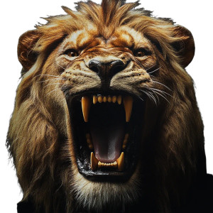 Roaring Lion Poster Vinyl Car Decal Sticker – Waterproof & UV-Resistant 8"