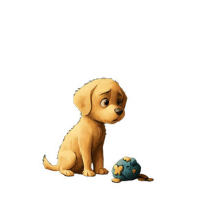 Heartbroken Dog Vinyl Car Decal Sticker – Waterproof & UV-Resistant 8"