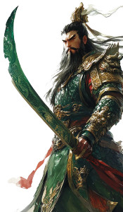 Guan Yu Fantasy Vinyl Car Decal Sticker – Waterproof & UV-Resistant 8"