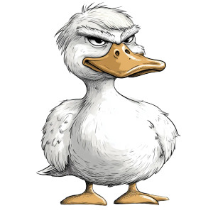 Pompous Duck Wig Vinyl Car Decal Sticker – Waterproof & UV-Resistant 8" Pompous Duck Wig Vinyl Car Decal Sticker – Waterproof & UV-Resistant 8"