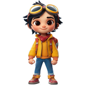 Kid-Friendly Game Character Vinyl Car Decal Sticker – Waterproof & UV-Resistant 8"