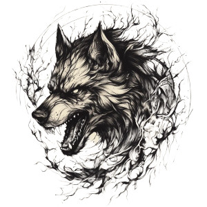 Fenrir Tattoo Vinyl Car Decal Sticker – Waterproof & UV-Resistant 8" Fenrir Tattoo Vinyl Car Decal Sticker – Waterproof & UV-Resistant 8"