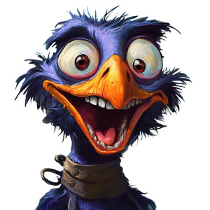 Crazy Dodo Bird Vinyl Car Decal Sticker – Waterproof & UV-Resistant 8"