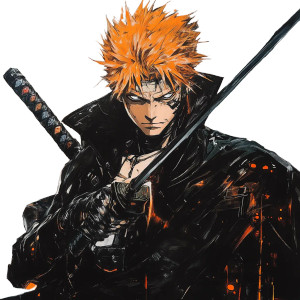 Cyberpunk Bleach Fusion Vinyl Car Decal Sticker – Waterproof & UV-Resistant 8"