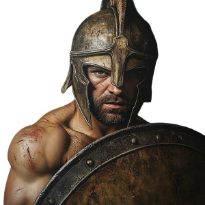 Spartan Warrior Portrait V18 Vinyl Car Decal Sticker – Waterproof & UV-Resistant 8"