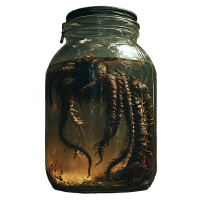 Strange Creatures Jar Vinyl Car Decal Sticker – Waterproof & UV-Resistant 8" Strange Creatures Jar Vinyl Car Decal Sticker – Waterproof & UV-Resistant 8"