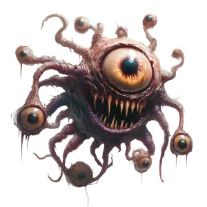 D&D Beholder Vinyl Car Decal Sticker – Waterproof & UV-Resistant 8"