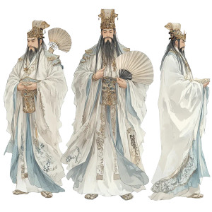 Giant Ancient Scholar Vinyl Car Decal Sticker – Waterproof & UV-Resistant 8"