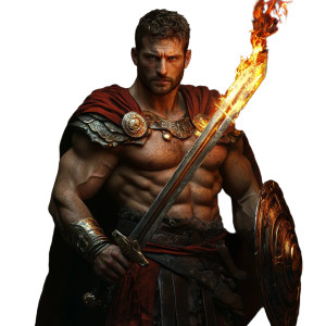 Roman Warrior V14 Vinyl Car Decal Sticker – Waterproof & UV-Resistant 8"