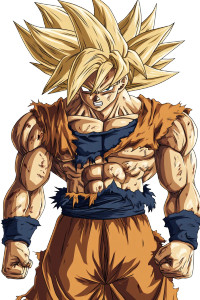 Raging Goku V5 Vinyl Car Decal Sticker – Waterproof & UV-Resistant 8"