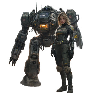 Fierce Mechwarrior Vinyl Car Decal Sticker – Waterproof & UV-Resistant 8"