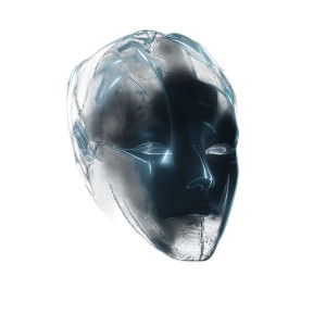 Audi Ai Head Vinyl Car Decal Sticker – Waterproof & UV-Resistant 8"