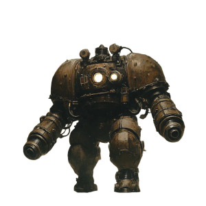 Steampunk Dwarven Mech Vinyl Car Decal Sticker – Waterproof & UV-Resistant 8"