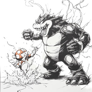 Venomized Bowser Vinyl Car Decal Sticker – Waterproof & UV-Resistant 8"