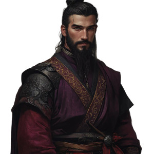 Warrior Robed Man Vinyl Car Decal Sticker – Waterproof & UV-Resistant 8"