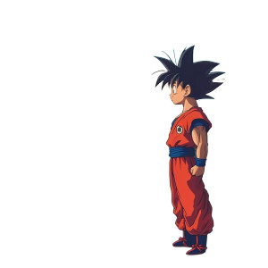 Goku Ghibli Style V2 Vinyl Car Decal Sticker – Waterproof & UV-Resistant 8"