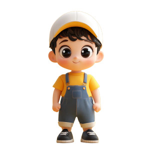 Cute Clay Boy Vinyl Car Decal Sticker – Waterproof & UV-Resistant 8" Cute Clay Boy Vinyl Car Decal Sticker – Waterproof & UV-Resistant 8"