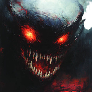 Evil Shadow Vinyl Car Decal Sticker – Waterproof & UV-Resistant 8"