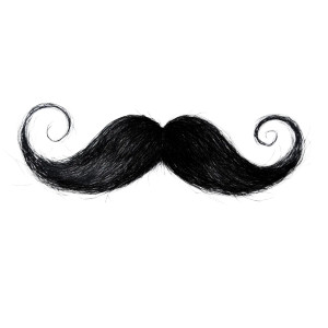 Black Moustache Vinyl Car Decal Sticker – Waterproof & UV-Resistant 8"