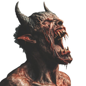 Screaming Demon Zombie Vinyl Car Decal Sticker – Waterproof & UV-Resistant 8"