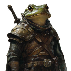 Frogfolk Warrior Vinyl Car Decal Sticker – Waterproof & UV-Resistant 8"