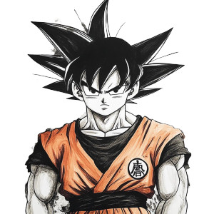 Goku With Ak-47 Vinyl Car Decal Sticker – Waterproof & UV-Resistant 8"