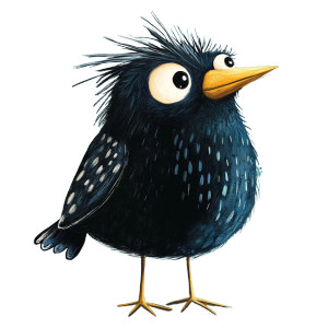 Blue Starling Bird Vinyl Car Decal Sticker – Waterproof & UV-Resistant 8"