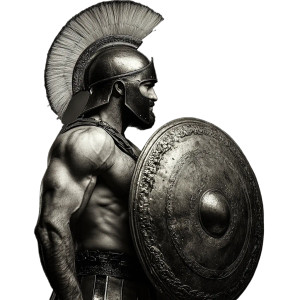 Spartan Warrior Shield V2 Vinyl Car Decal Sticker – Waterproof & UV-Resistant 8"