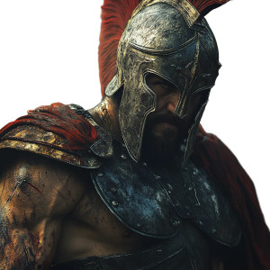 Angry Spartan Warrior V2 Vinyl Car Decal Sticker – Waterproof & UV-Resistant 8"