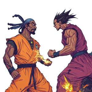 Snoop Vs Sangoku Vinyl Car Decal Sticker – Waterproof & UV-Resistant 8"